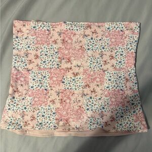 Hollister Pink Floral Patchwork Tube Top